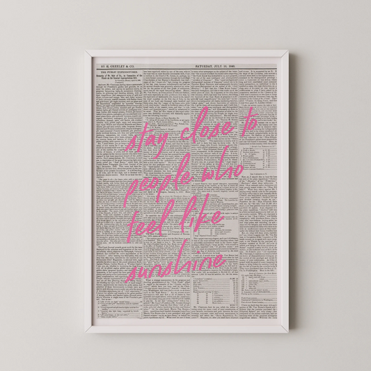 A vintage newsprint collage with a bold, hot-pink cursive overlay that reads "You Know What You Want", in a vintage style.