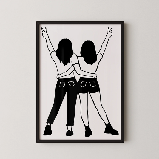 A modern abstract wall art poster featuring geometric shapes in an urban style.