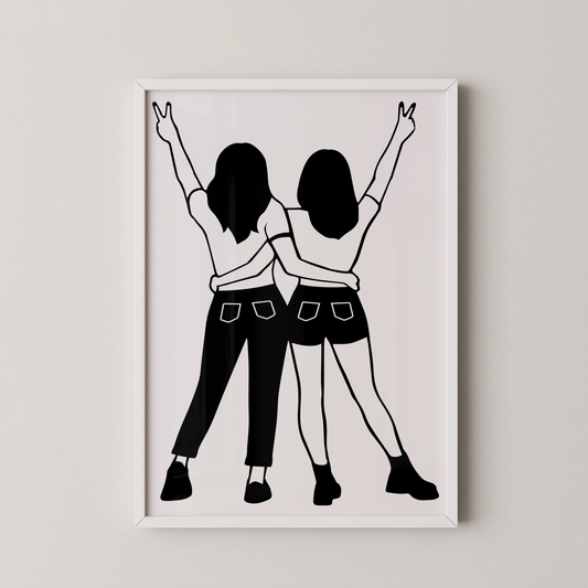 A modern abstract wall art poster featuring geometric shapes in an urban style.